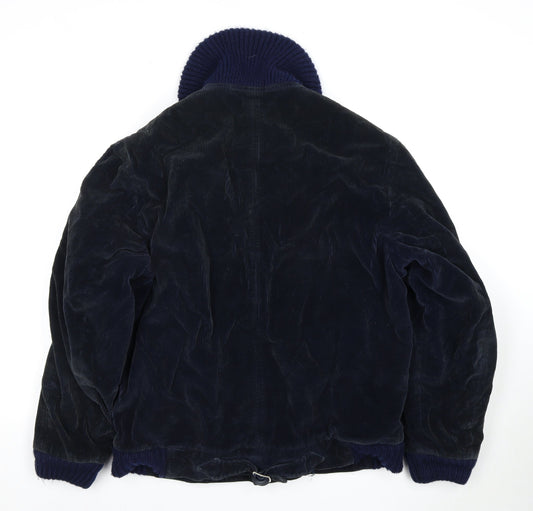 Jaeger Men's Blue Corduroy Jacket Mid-Length 42