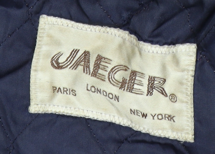 Jaeger Men's Blue Corduroy Jacket Mid-Length 42