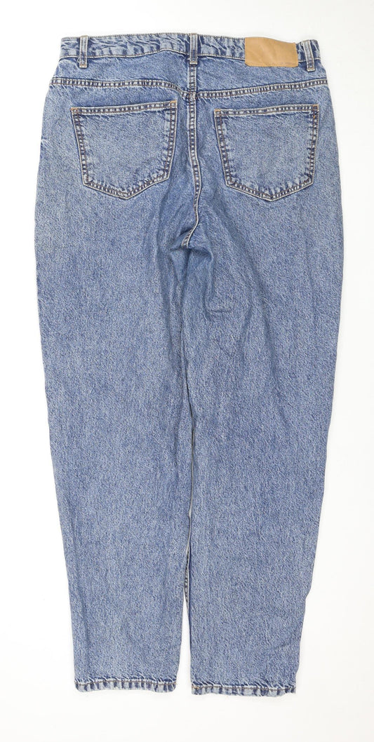 ASOS DESIGN Women's Blue Tapered Regular Fit Jeans