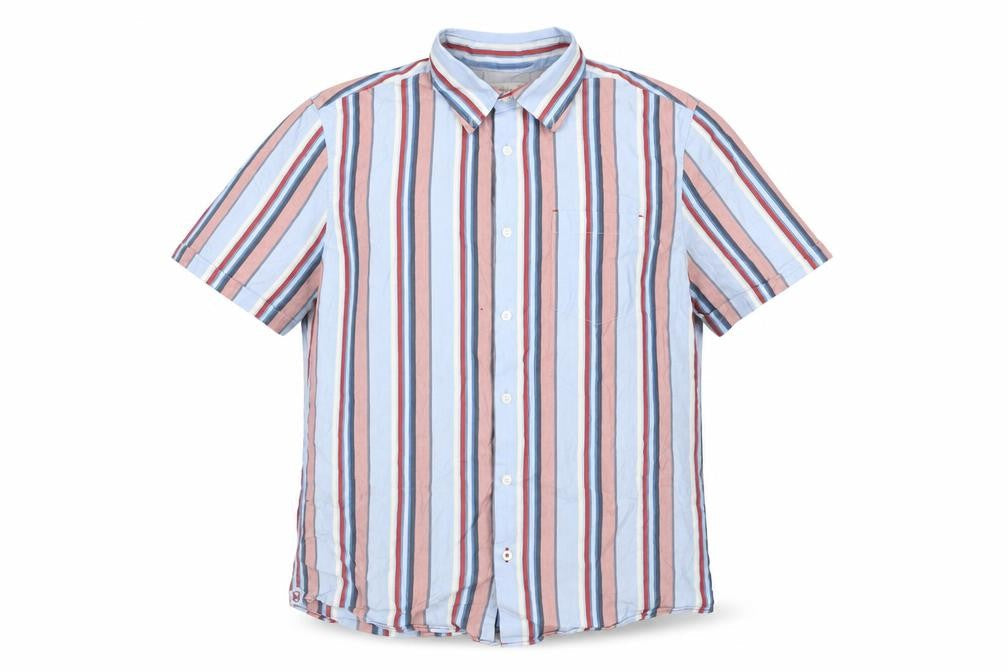 Marks and Spencer Men's Striped Cotton Shirt, L