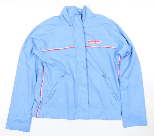 Adidas Women's Blue Full Zip Sports Jacket Size 10