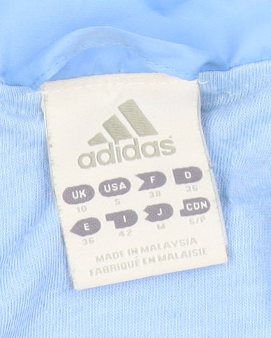 Adidas Women's Blue Full Zip Sports Jacket Size 10