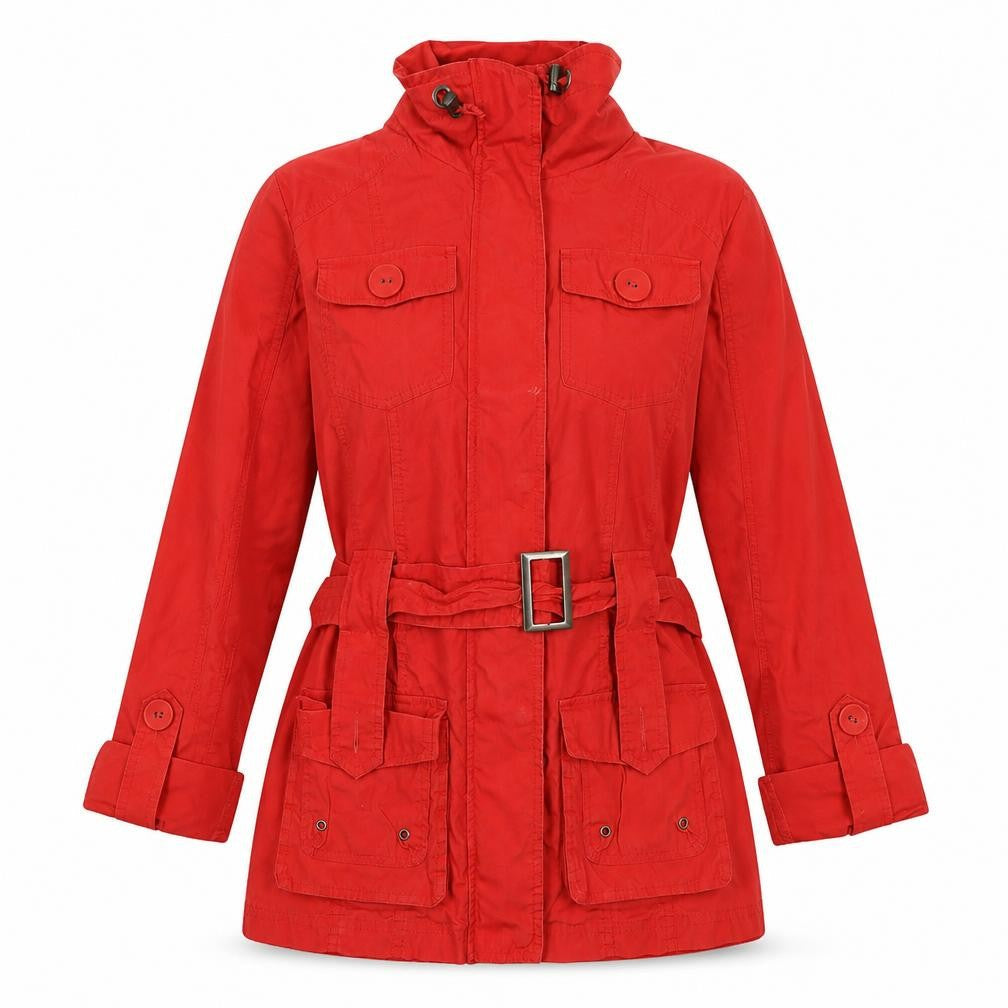 Marks & Spencer Women’s Red Belted Jacket Size 14