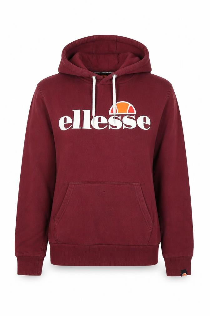 Womens UK 8 Regular ellesse Red Pullover Hoodie