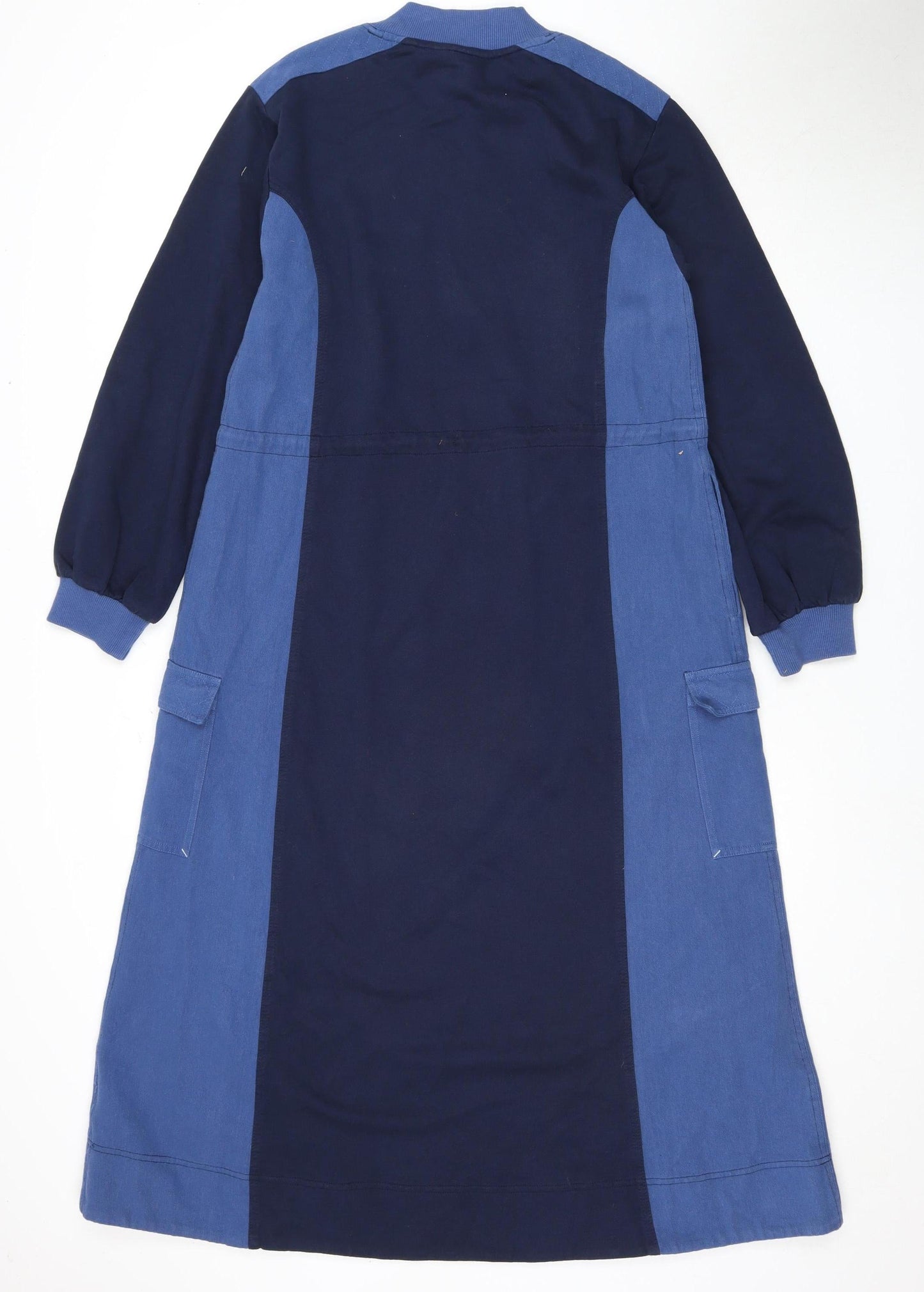 White Stuff Blue Colourblock Dress - UK 10