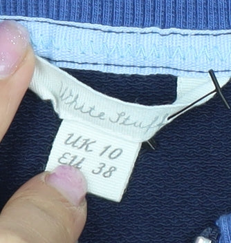 White Stuff Blue Colourblock Dress - UK 10