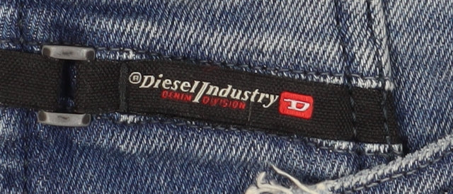 Diesel Men's Blue Tapered Jeans 30 Stretch Denim