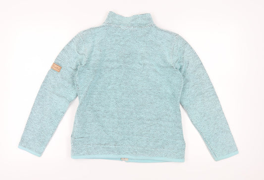 Weird Fish Women's Blue Full Zip Sweatshirt Size 10