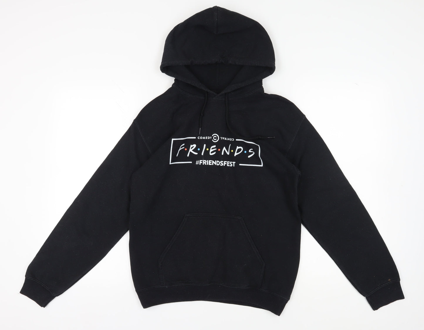Friends Black Pullover Hoodie, Unisex Adults S