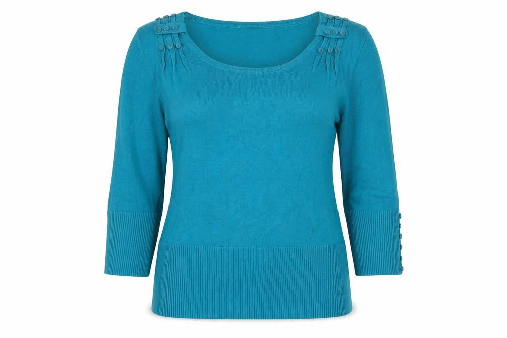 Front view of Roman Women Blue jumper, size 10