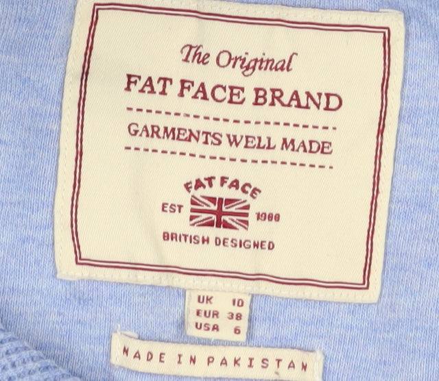 Fat Face Women’s Blue Pullover Hoodie Size 10
