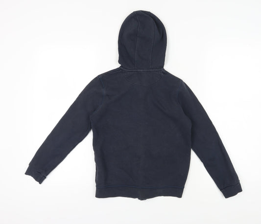 Marks and Spencer Girls Blue Full Zip Hoodie 9-10 Years