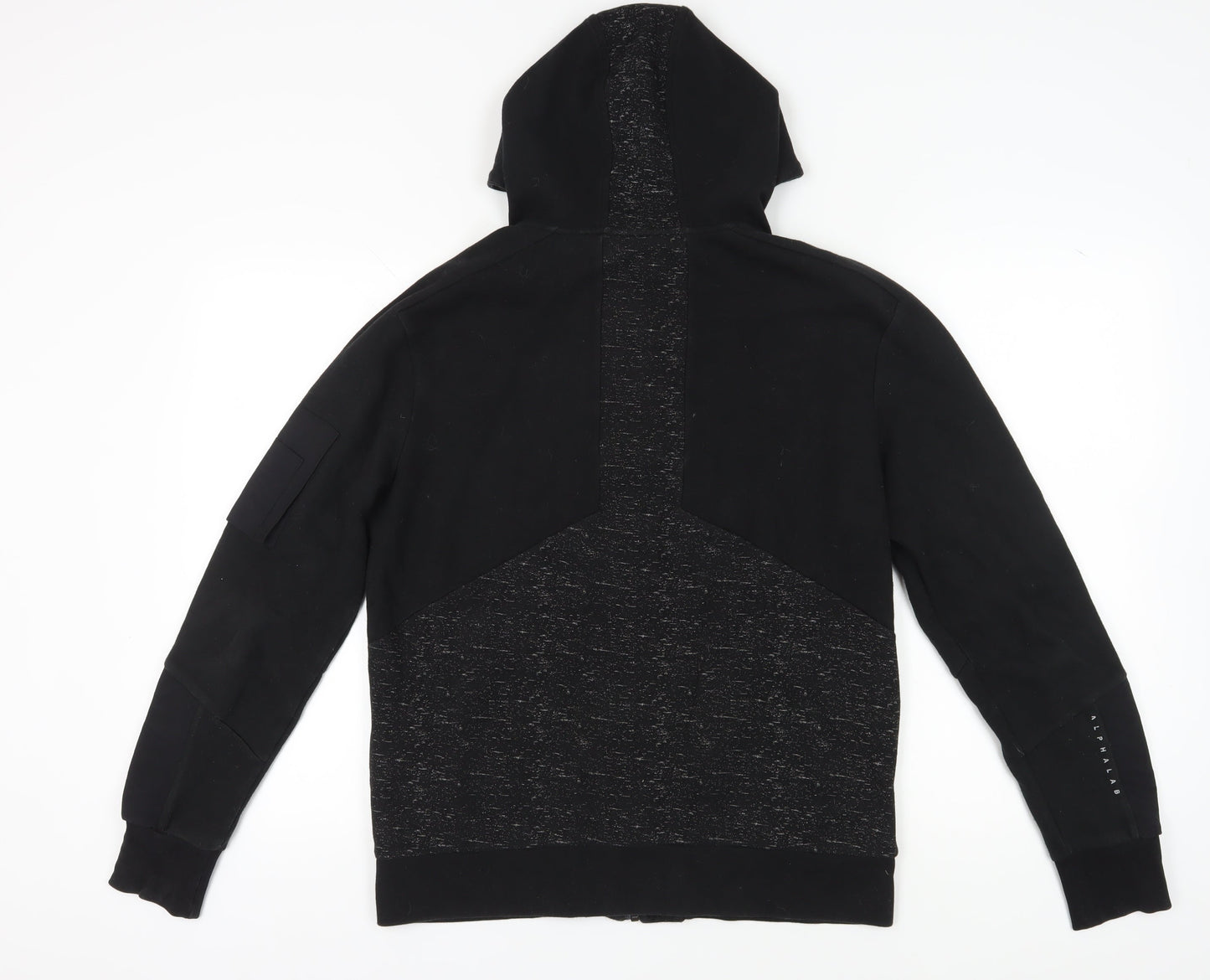 Alphalab Men's Black Full Zip Hoodie M