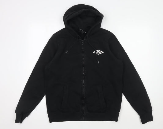Umbro Men's Black Full Zip Hoodie - Size M