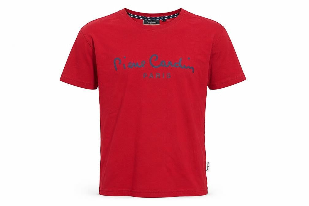 Mens UK Size M Pierre Cardin Red  Cotton T-Shirt