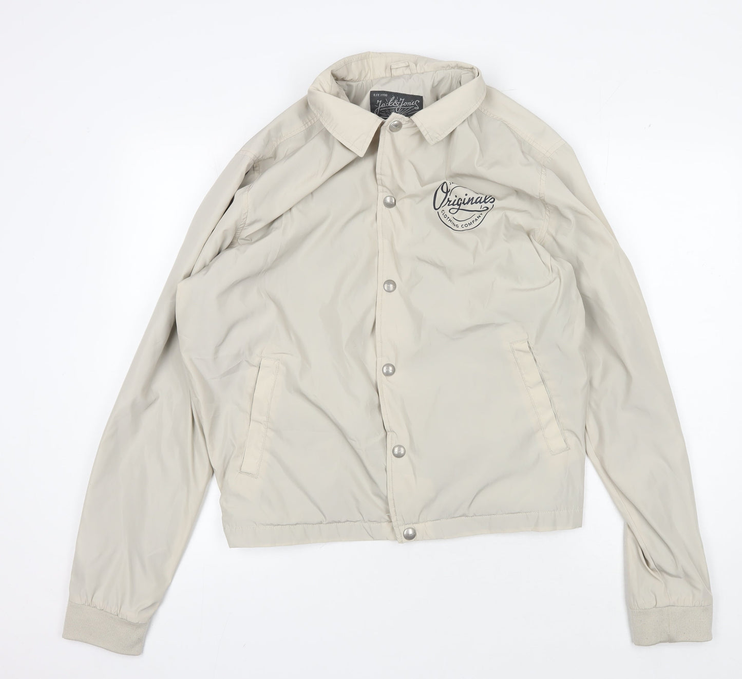 Jack & Jones Men's Beige Varsity Jacket L