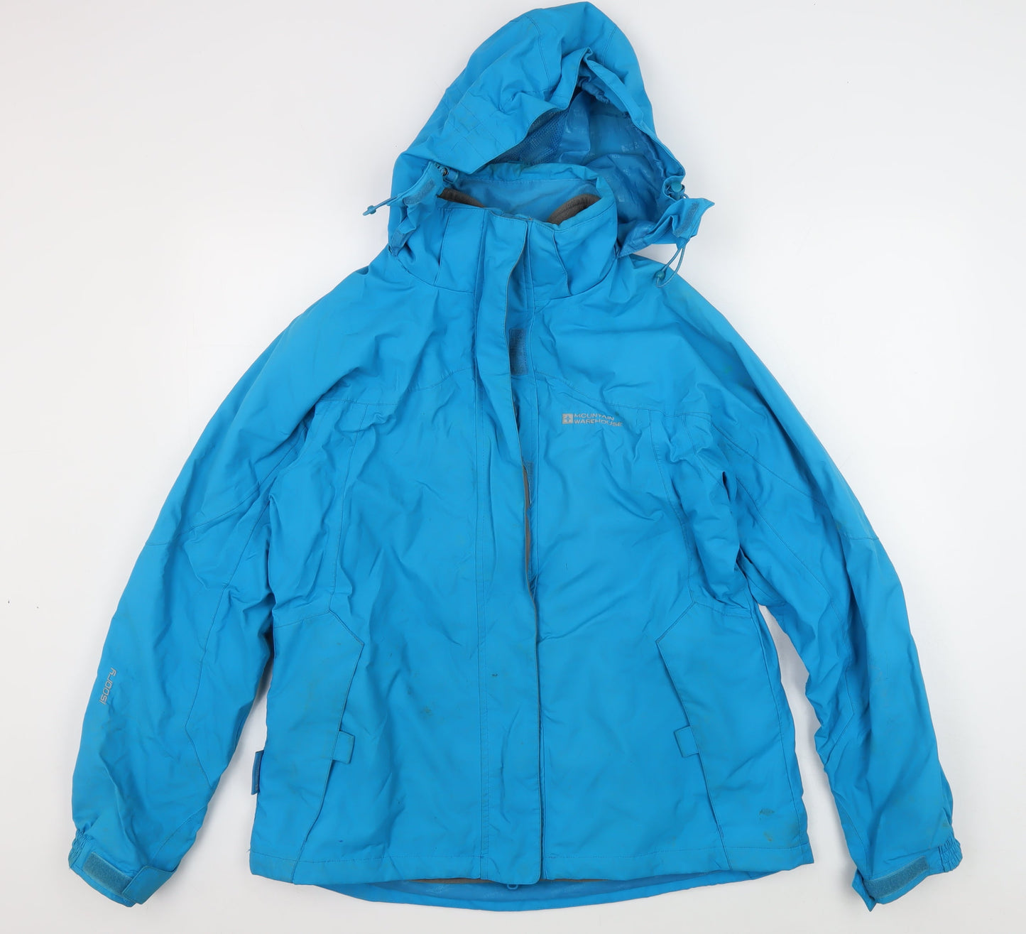 Mountain Warehouse Blue Hooded Hiking Jacket Size 14 Plus