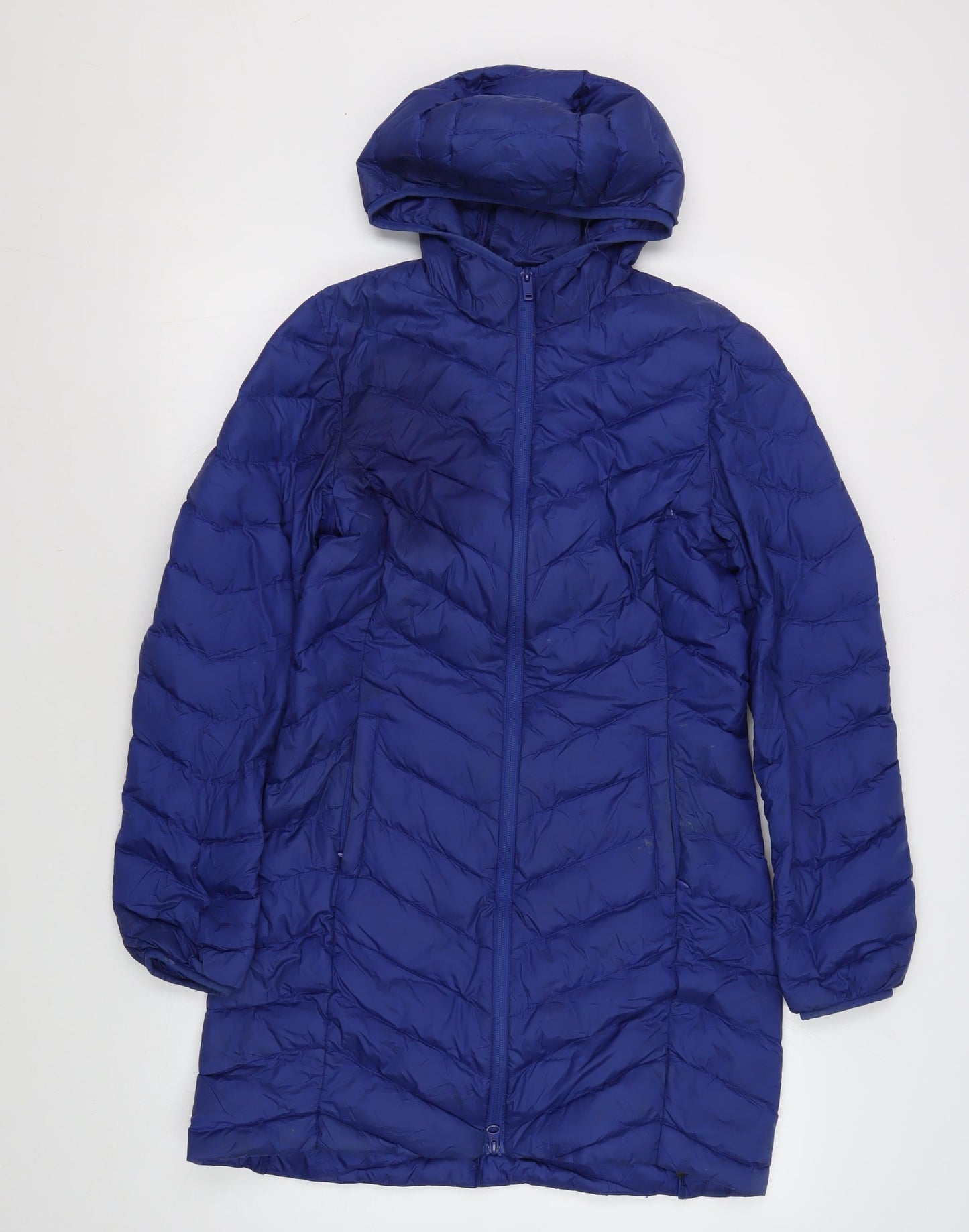 Marks and Spencer Women's Blue Puffer Jacket, Size 6, Autumn Essential