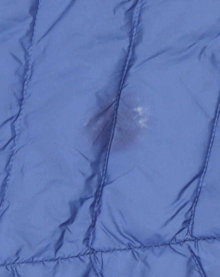 Marks and Spencer Women's Blue Puffer Jacket, Size 6, Autumn Essential