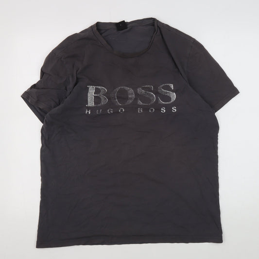 Hugo Boss Men's XL Black Logo T-Shirt