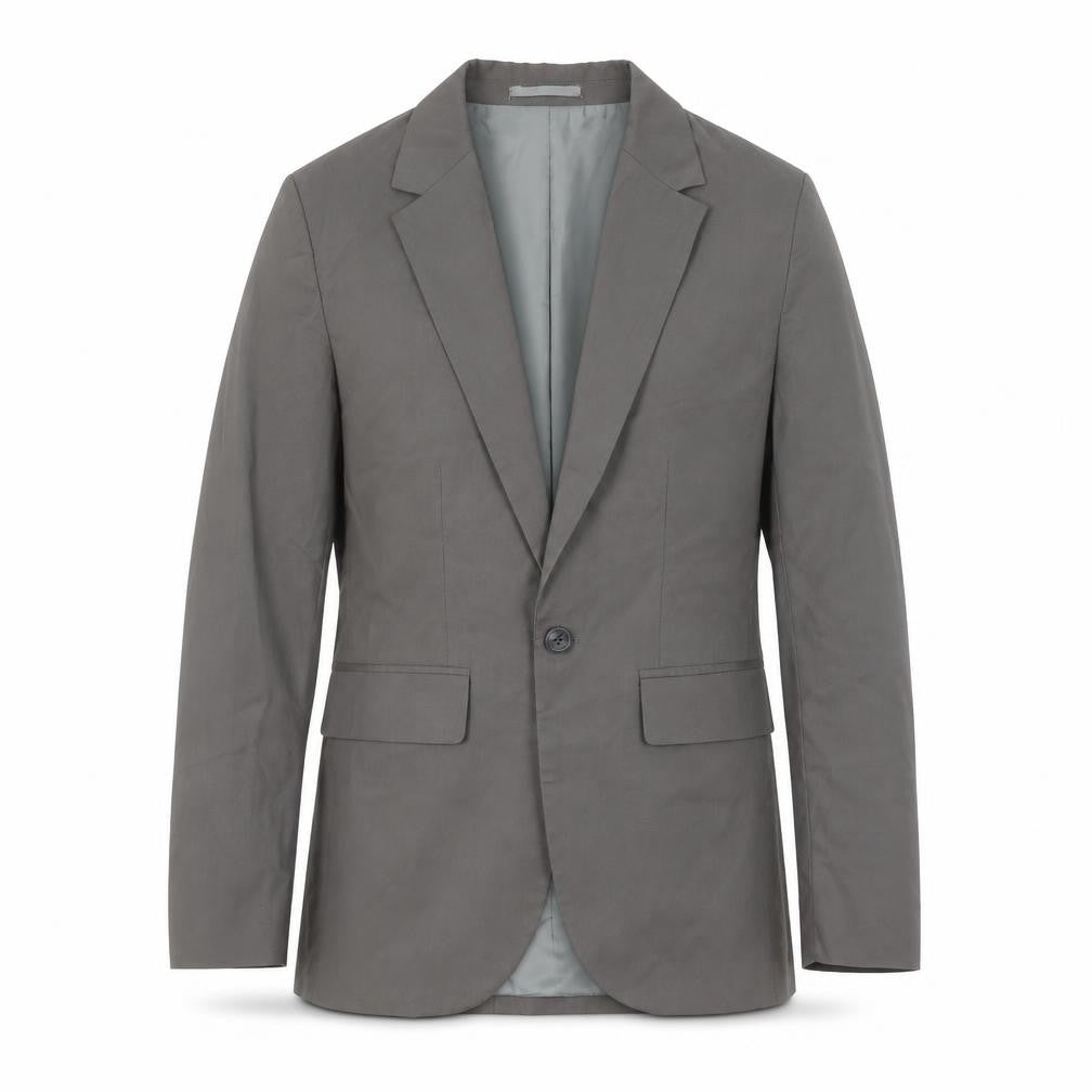Front view of ASOS Design Men's Grey 34 Blazer, Regular Fit