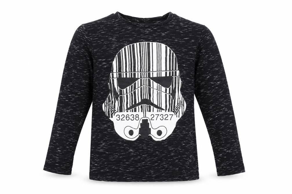 Star Wars Boys Black Long Sleeve Stormtrooper T-Shirt (Age 7)
