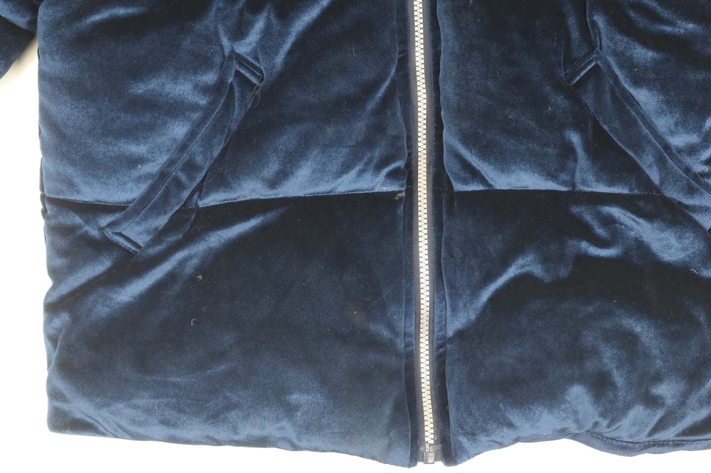 Quiz Women's Blue Puffer Jacket - Size 12