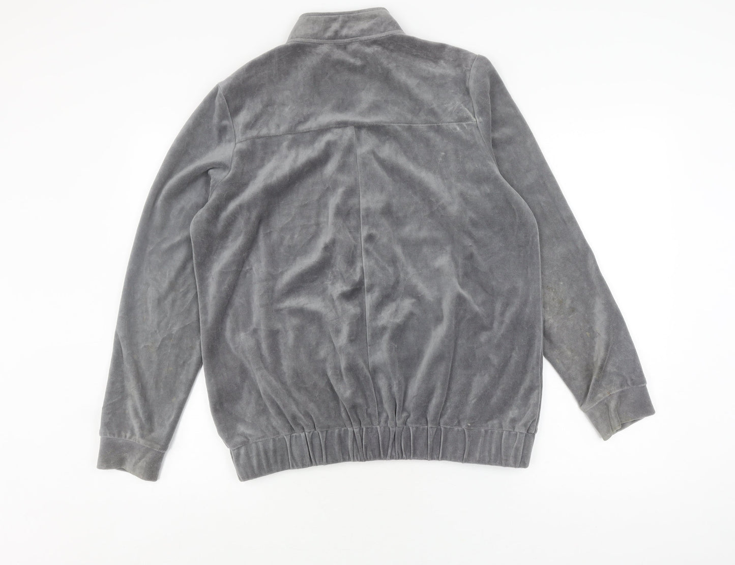 Cotton Traders Women's Grey Velour Jacket Size 14