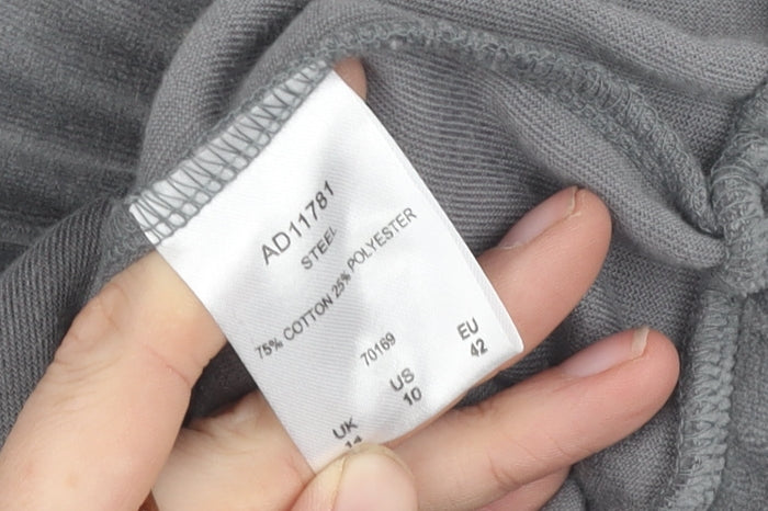 Cotton Traders Women's Grey Velour Jacket Size 14