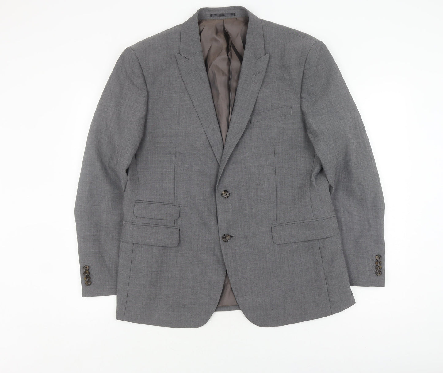 Fellini Tailored Grey Men's Blazer, Size 42S Formal Jacket
