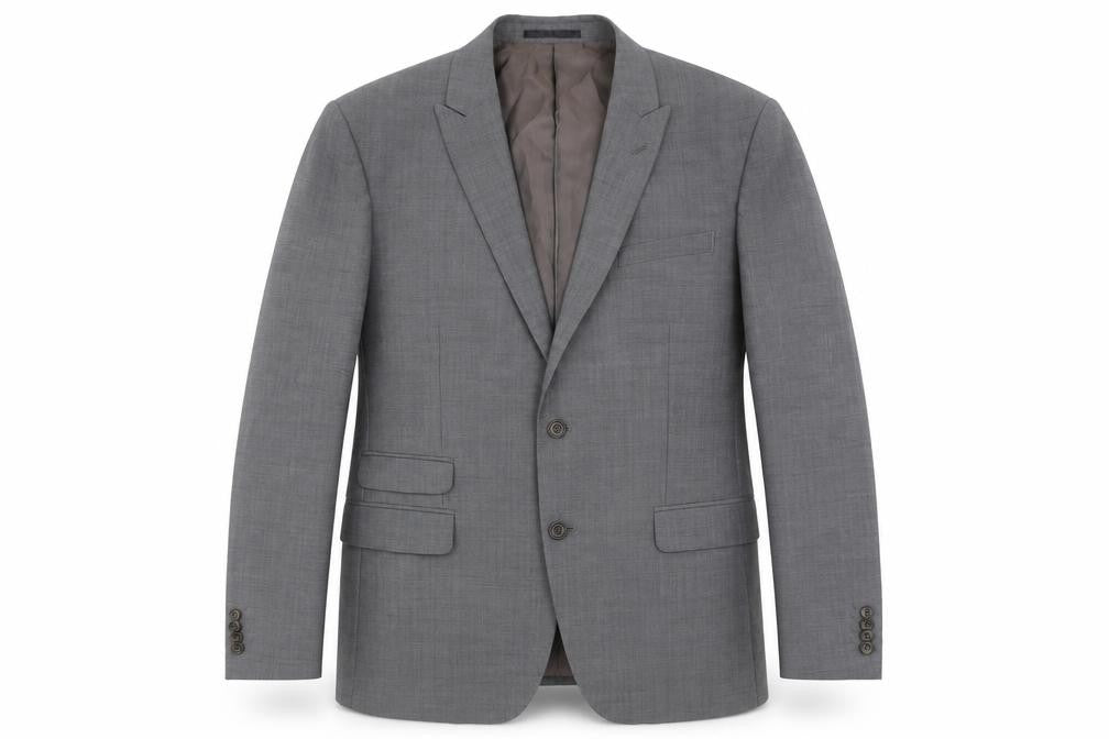 Mens 42 Chest Regular Fellini Grey Two-Button Blazer