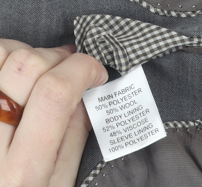 Fellini Tailored Grey Men's Blazer, Size 42S Formal Jacket