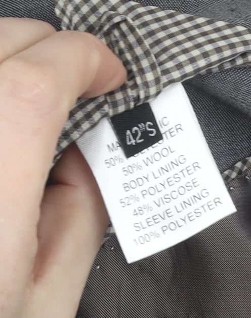 Fellini Tailored Grey Men's Blazer, Size 42S Formal Jacket