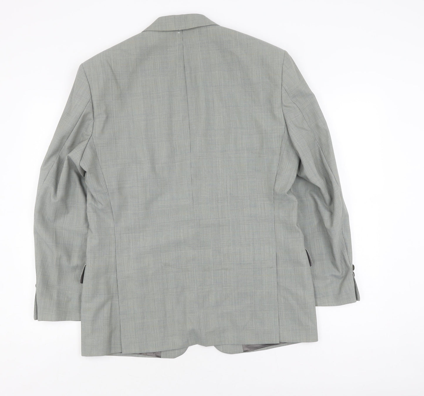 Marks and Spencer Men's Green 38 Blazer, Check Pattern