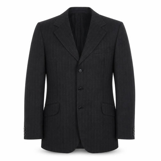 Mens 40 Chest Regular DAKS Black Three-Button Blazer