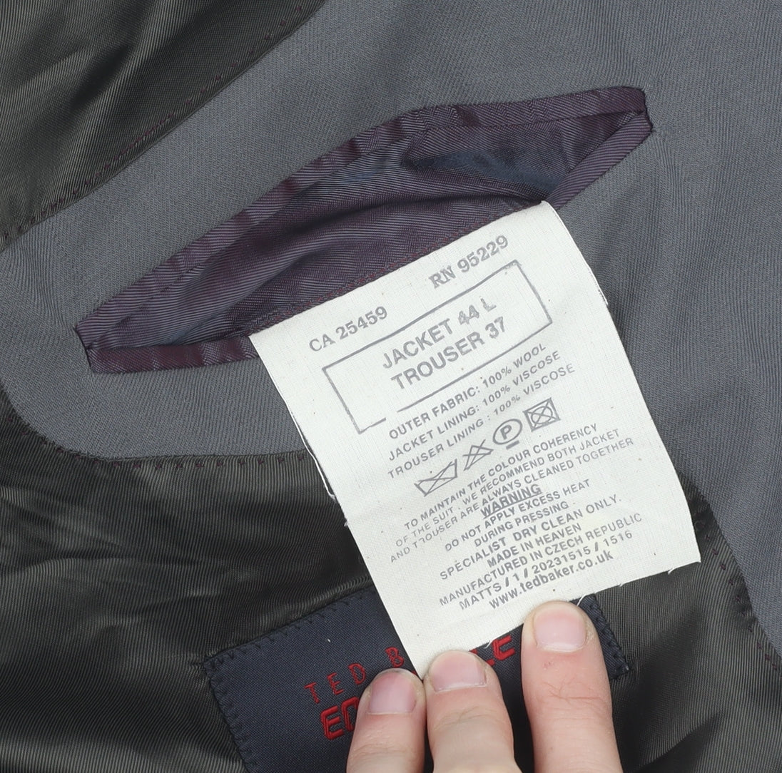 Ted Baker Men's Grey Wool Suit Jacket Size 44L