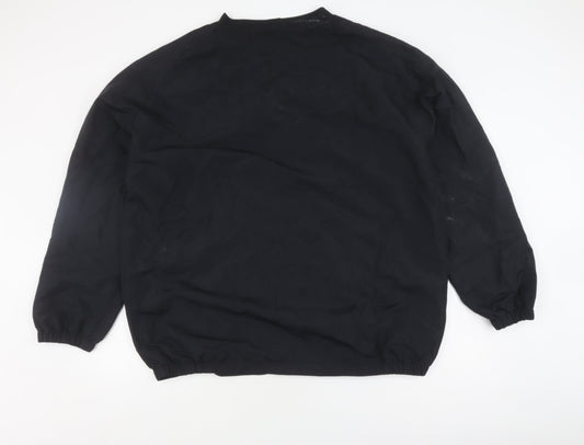 New Balance Men's Black Windbreaker Jacket 2XL