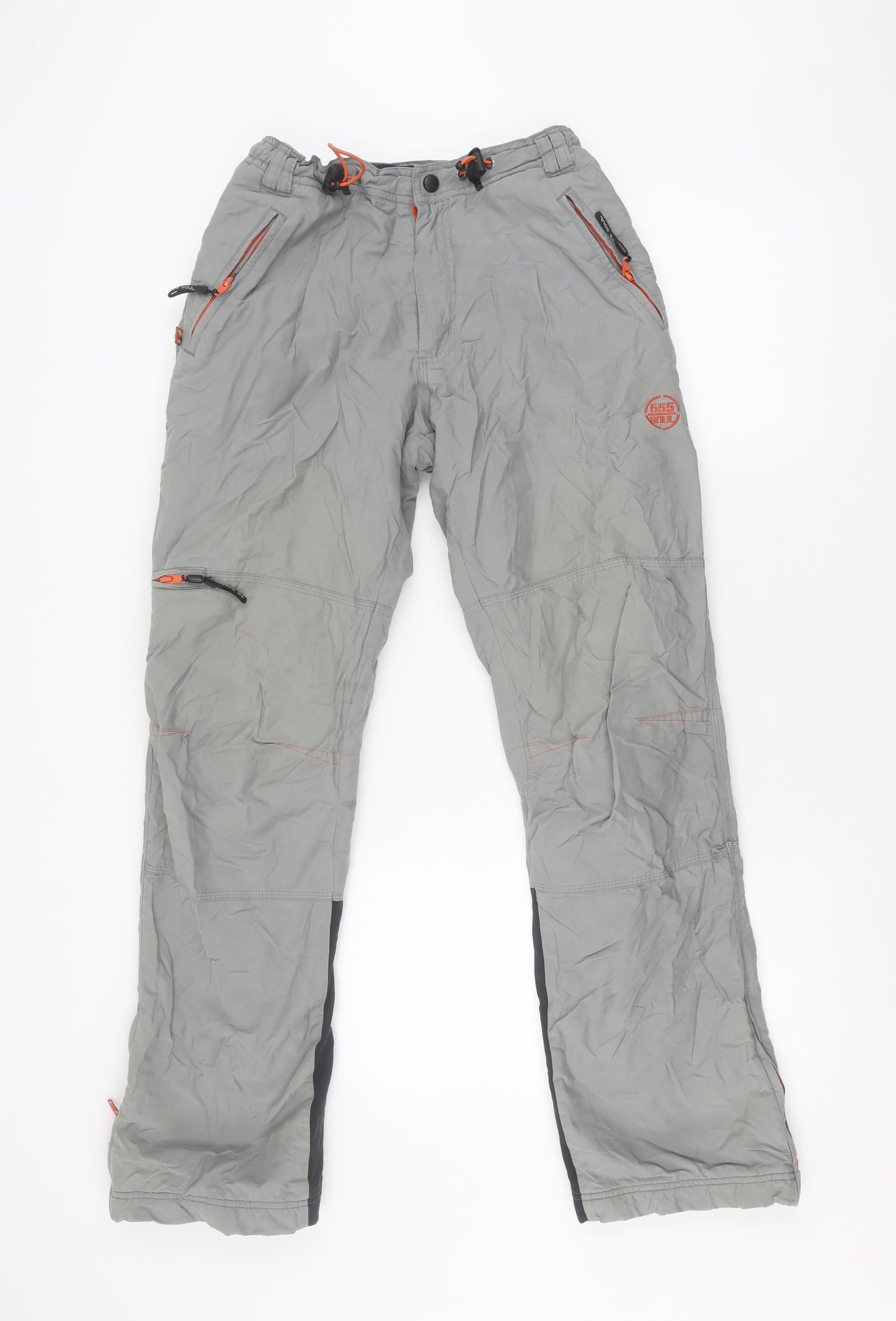 Triple Five Soul Men's Grey Jogger Trousers Size 6