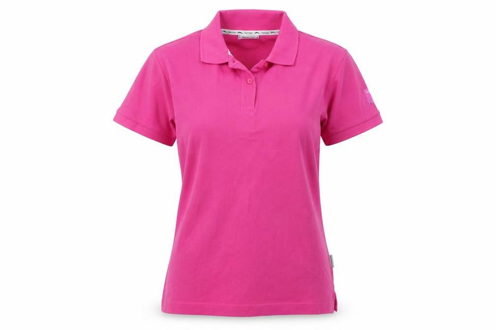 Womens UK Size S Slazenger Pink Cotton Polo
