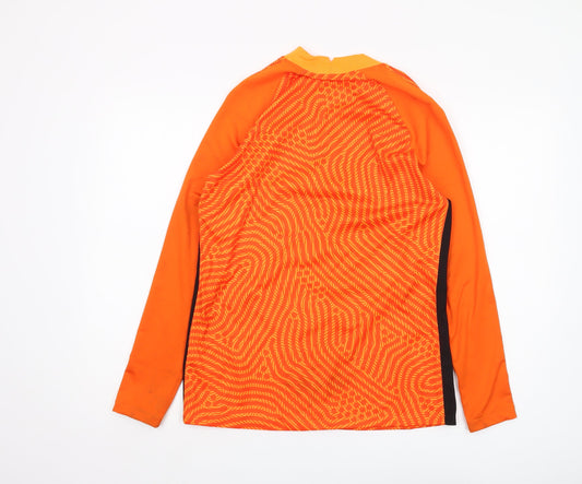 Nike Men's Orange Dri-FIT Jersey, M, Athletic Sportswear