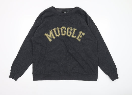 Harry Potter Muggle Sweatshirt XL Black Unisex Pullover