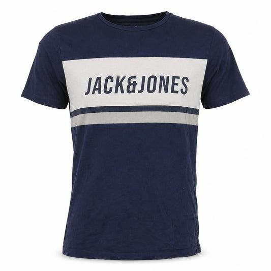 Mens UK Size S JACK & JONES Blue  Cotton T-Shirt