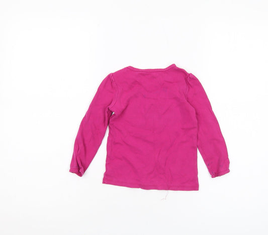 Gap Girls Pink Long Sleeve T-Shirt 3 Years