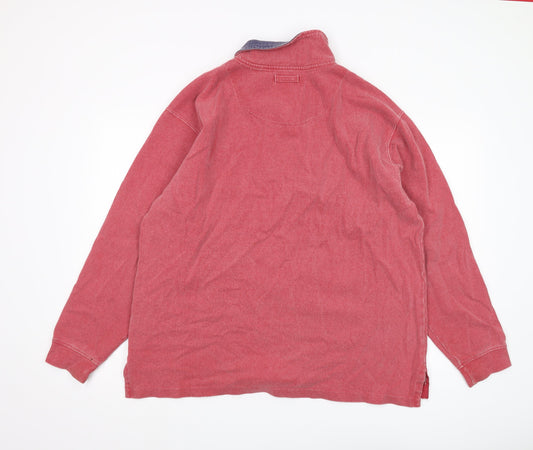 Chatham Men's Red Pullover Sweatshirt - Size L, 1/4 Zip