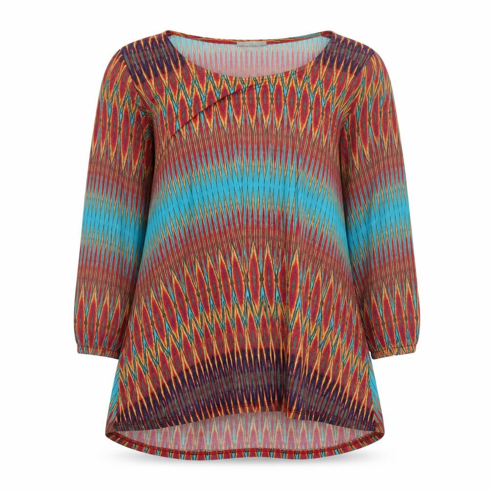 Wallis Women's Multicoloured Geometric Tunic Blouse L