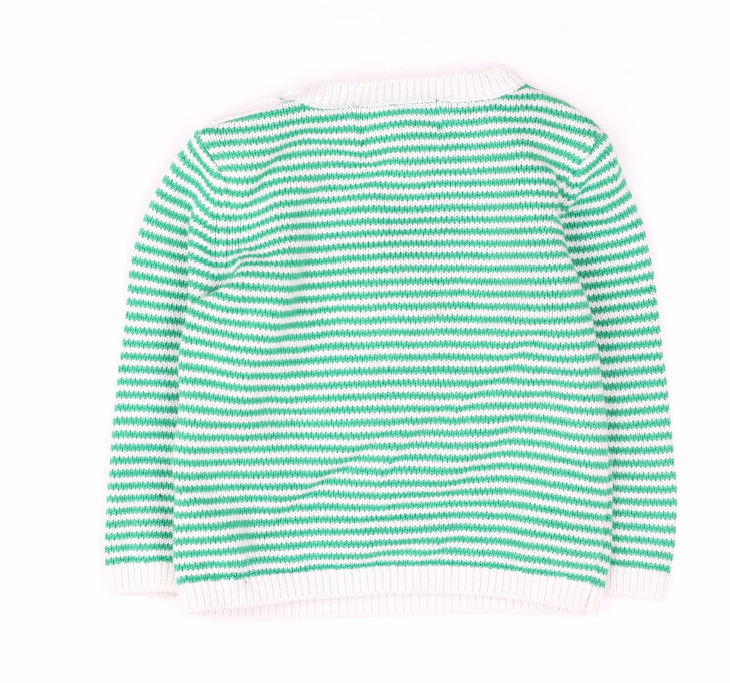 Joules Green Unisex Baby Lamb Jumper 3-6 Months Cotton Pullover