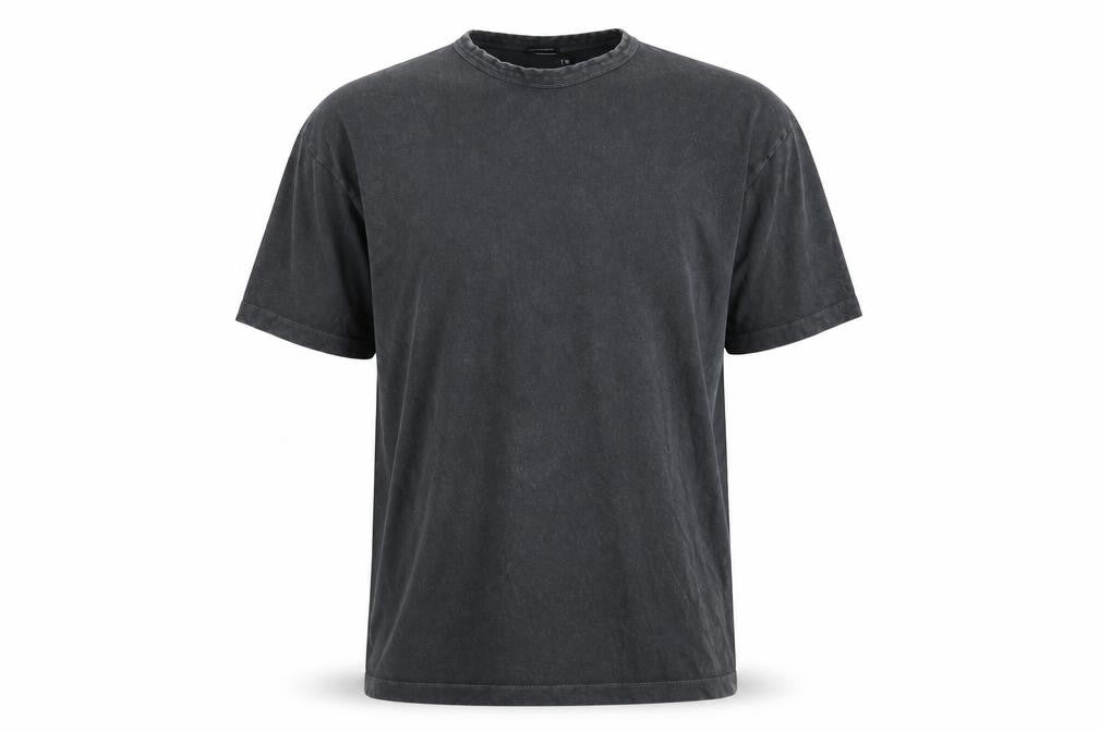 Front view of ASOS Men's Black Graphic Tee, size L, Cotton, Excellent Condition