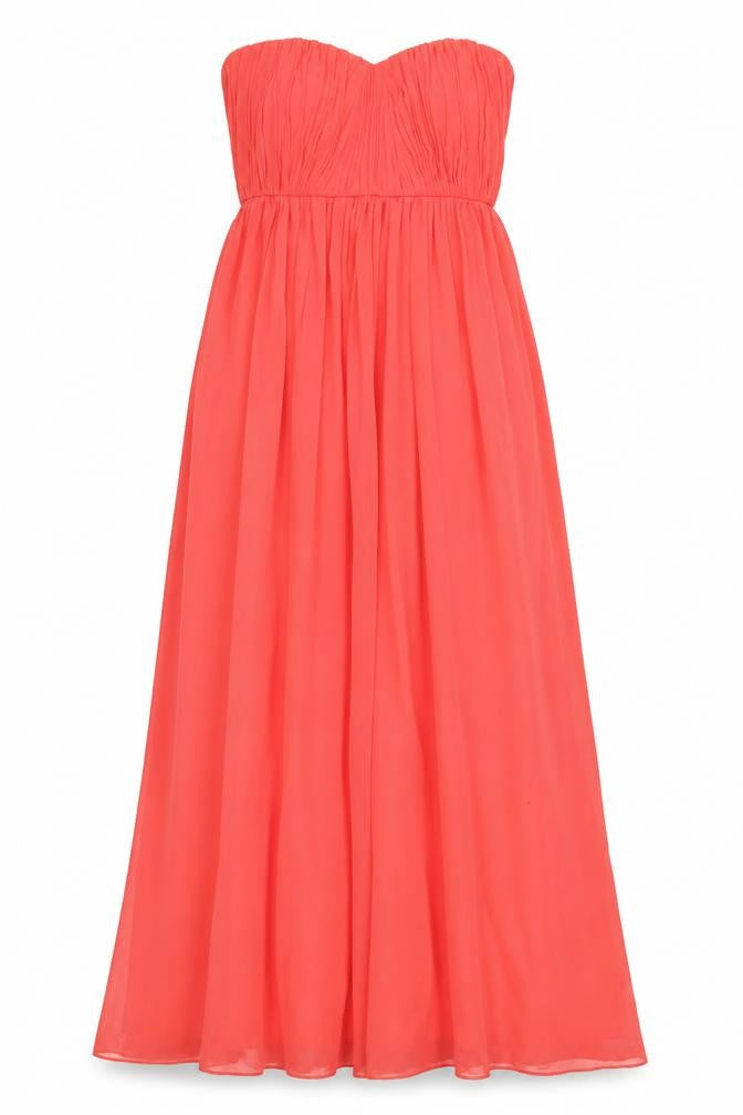 Coast Women’s Red Maxi Dress, Size 6, Strapless