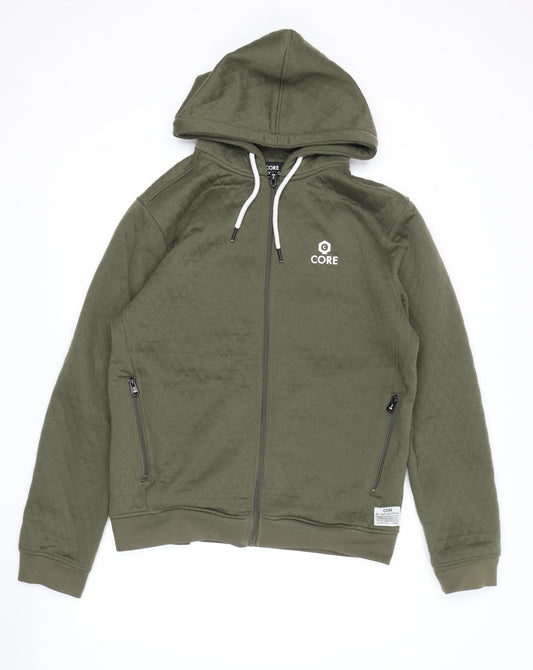 Jack & Jones Men's Green Full Zip Hoodie, L