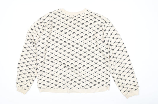 H&M Women's Beige Mickey Mouse Sweatshirt Size 14 Plus